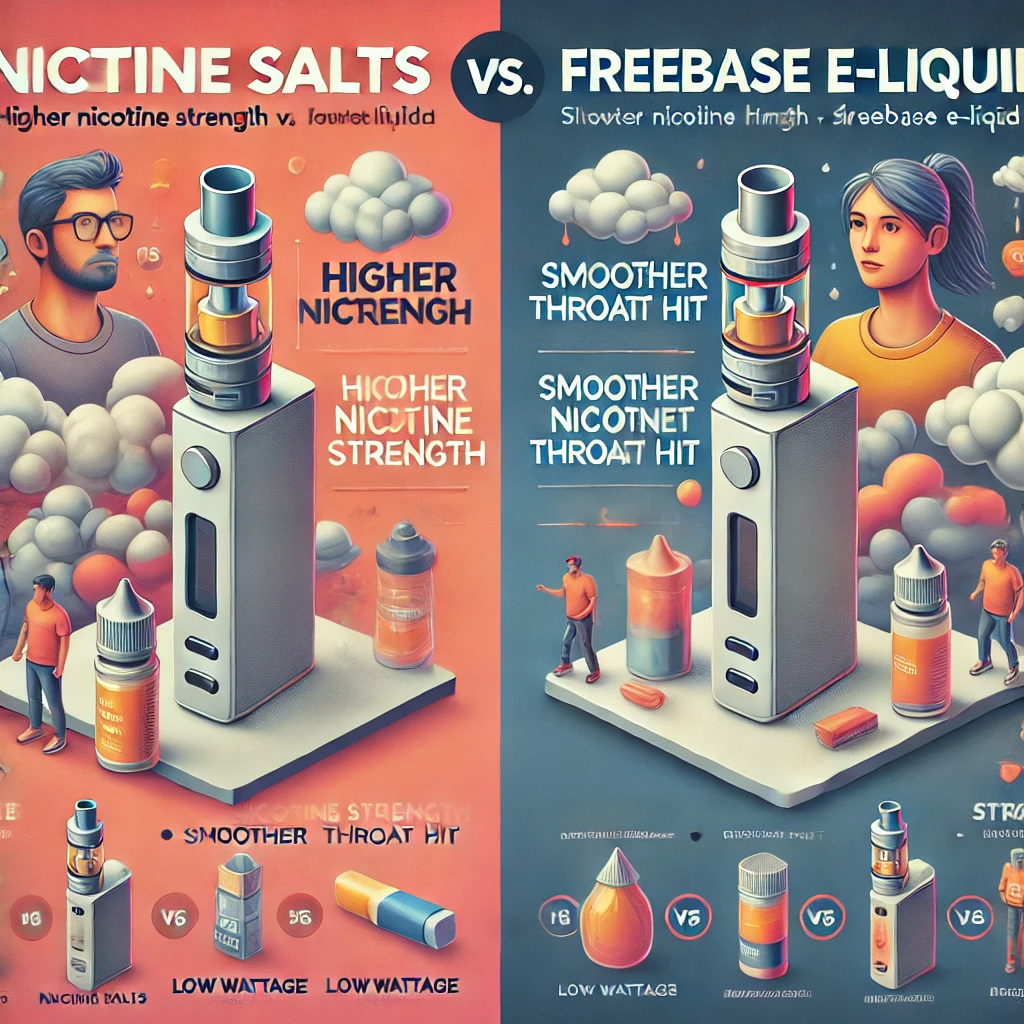 Nicotine Salts vs. Freebase E-Liquids